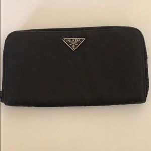 Black authentic Prada wallet